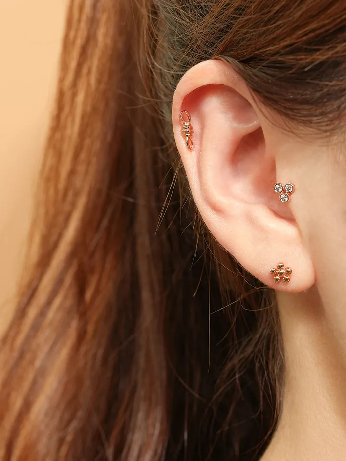 MinimalBijoux 14K Gold Tight Rope Cartilage Earring 20G Earrings