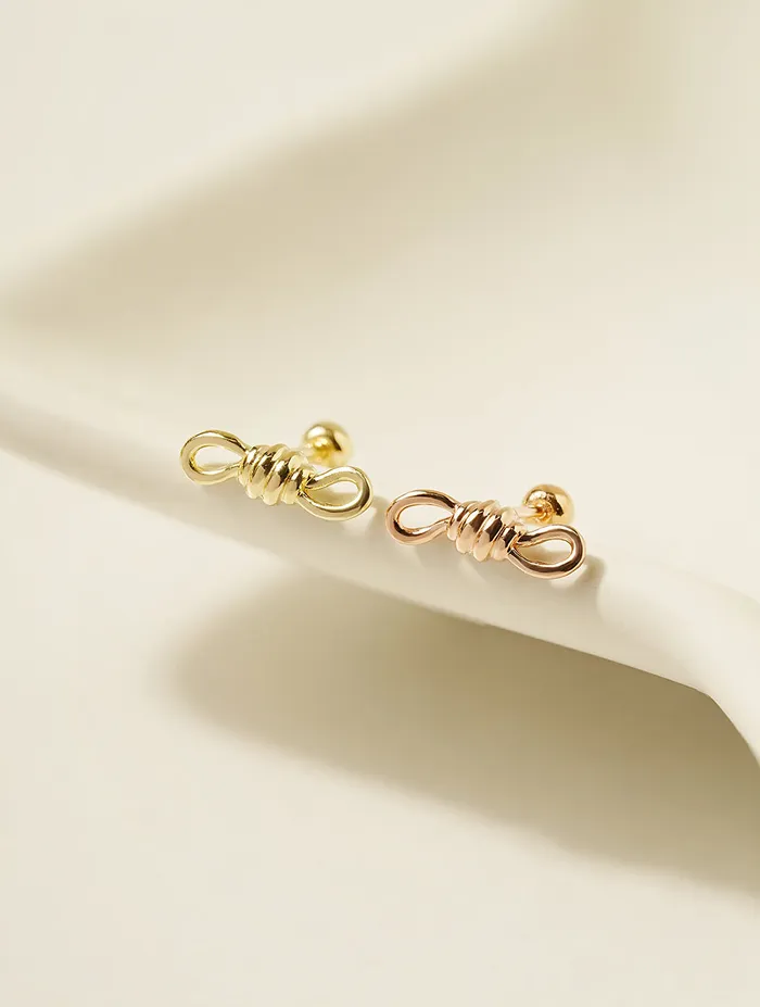 MinimalBijoux 14K Gold Tight Rope Cartilage Earring 20G Earrings