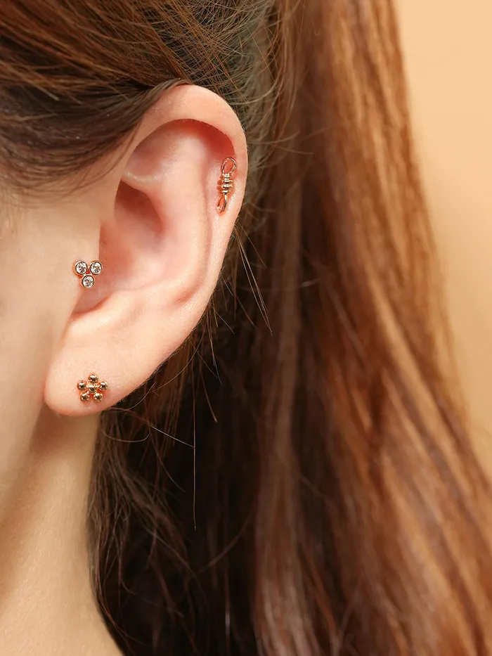 MinimalBijoux 14K Gold Tight Rope Cartilage Earring 20G Earrings