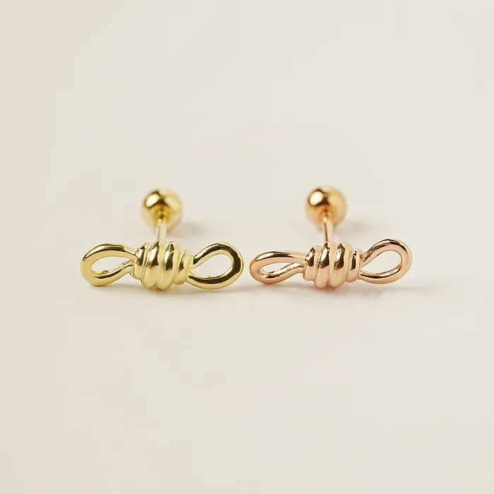 MinimalBijoux 14K Gold Tight Rope Cartilage Earring 20G Earrings