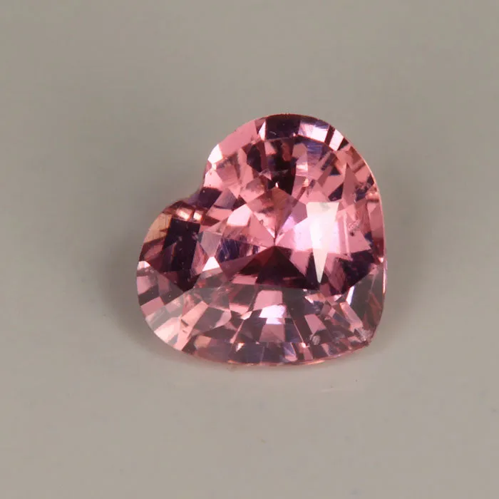 Moriartys Gem Art Necklaces Peach Heart Shaped Sapphire Gemstone 165 Carats