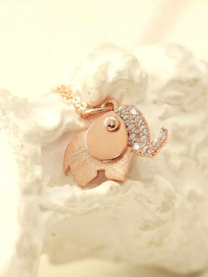Necklaces MinimalBijoux 14K 18K Gold Lucky Elephant Necklace