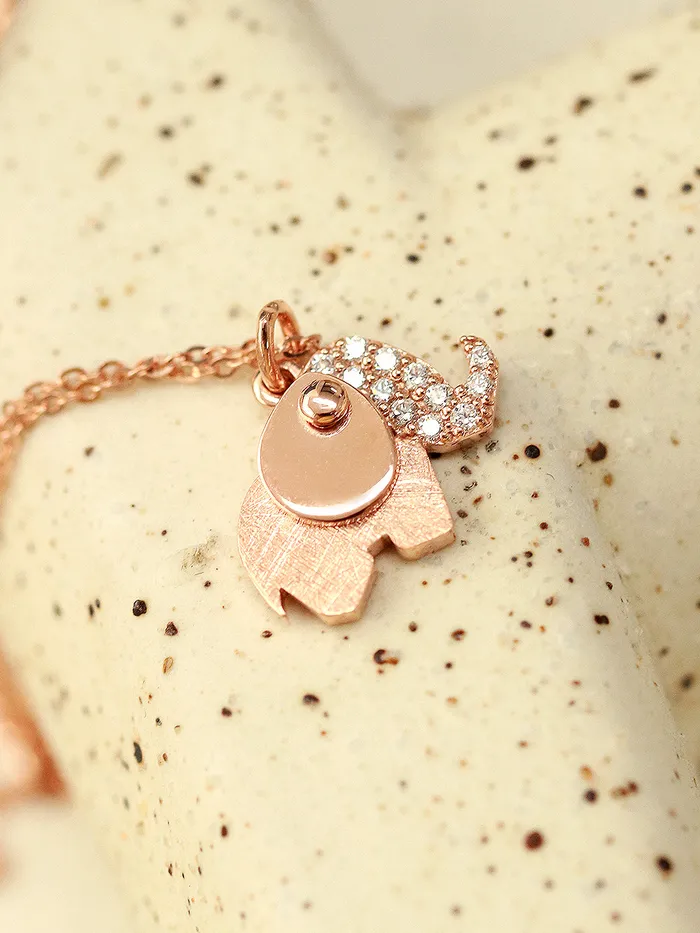 Necklaces MinimalBijoux 14K 18K Gold Lucky Elephant Necklace