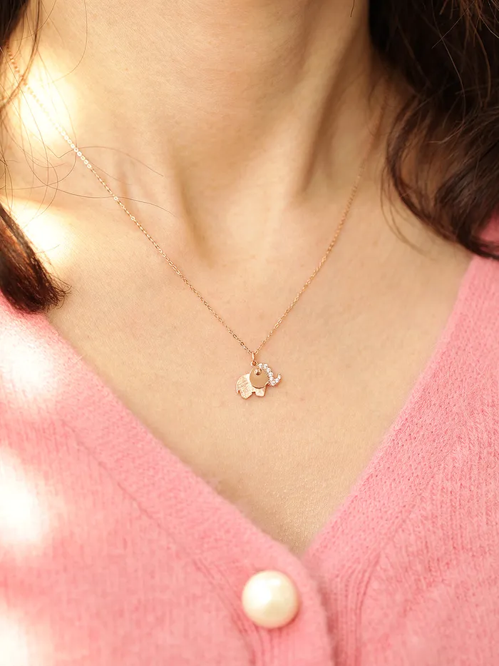 Necklaces MinimalBijoux 14K 18K Gold Lucky Elephant Necklace