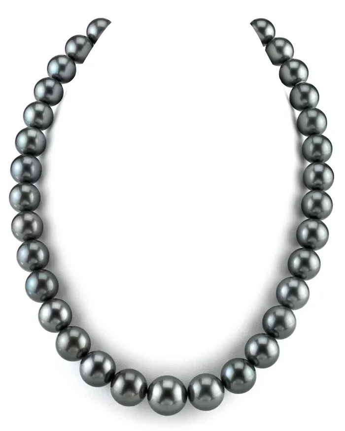 Necklaces SPT True Round Tahitian Pearl Necklace 110130mm AAA Quality