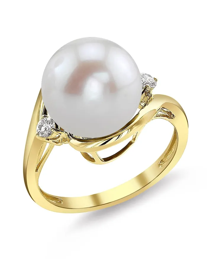 Rings Freshwater Pearl Diamond Sia Ring SPT