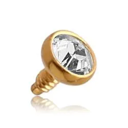 Tulsa Body Jewelry PreStyled Sets 16g Microgem Gold End